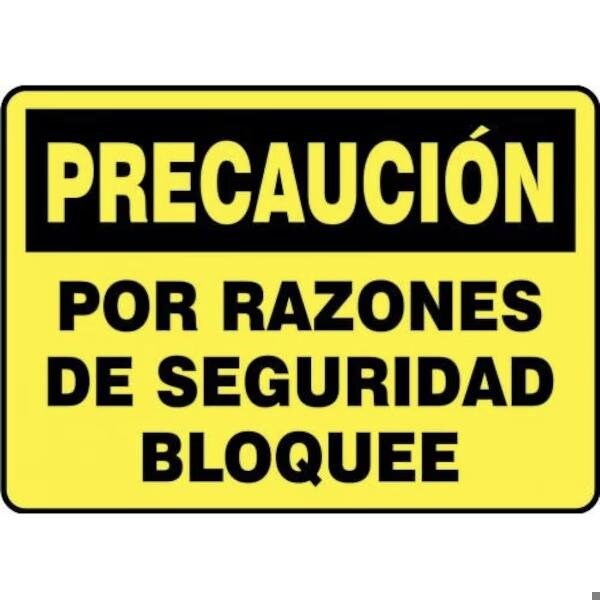 Accuform OSHA CAUTION LOCKOUTTAGOUT SIGN SHMLKT615VA SHMLKT615VA - main